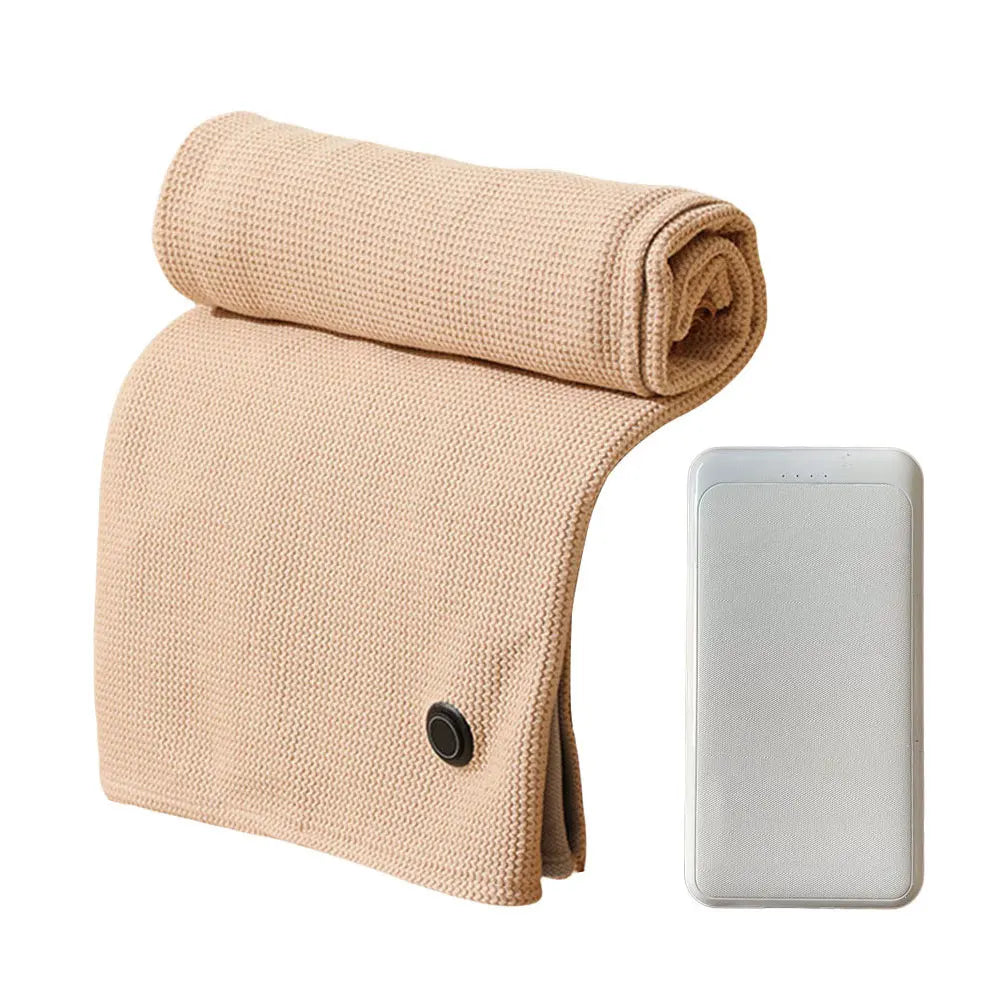 Wearable USB Electric Heated Blanket with 5000Mah Power Bank Heating Electric Blanket Shawl USB Heated Blanket Shawl