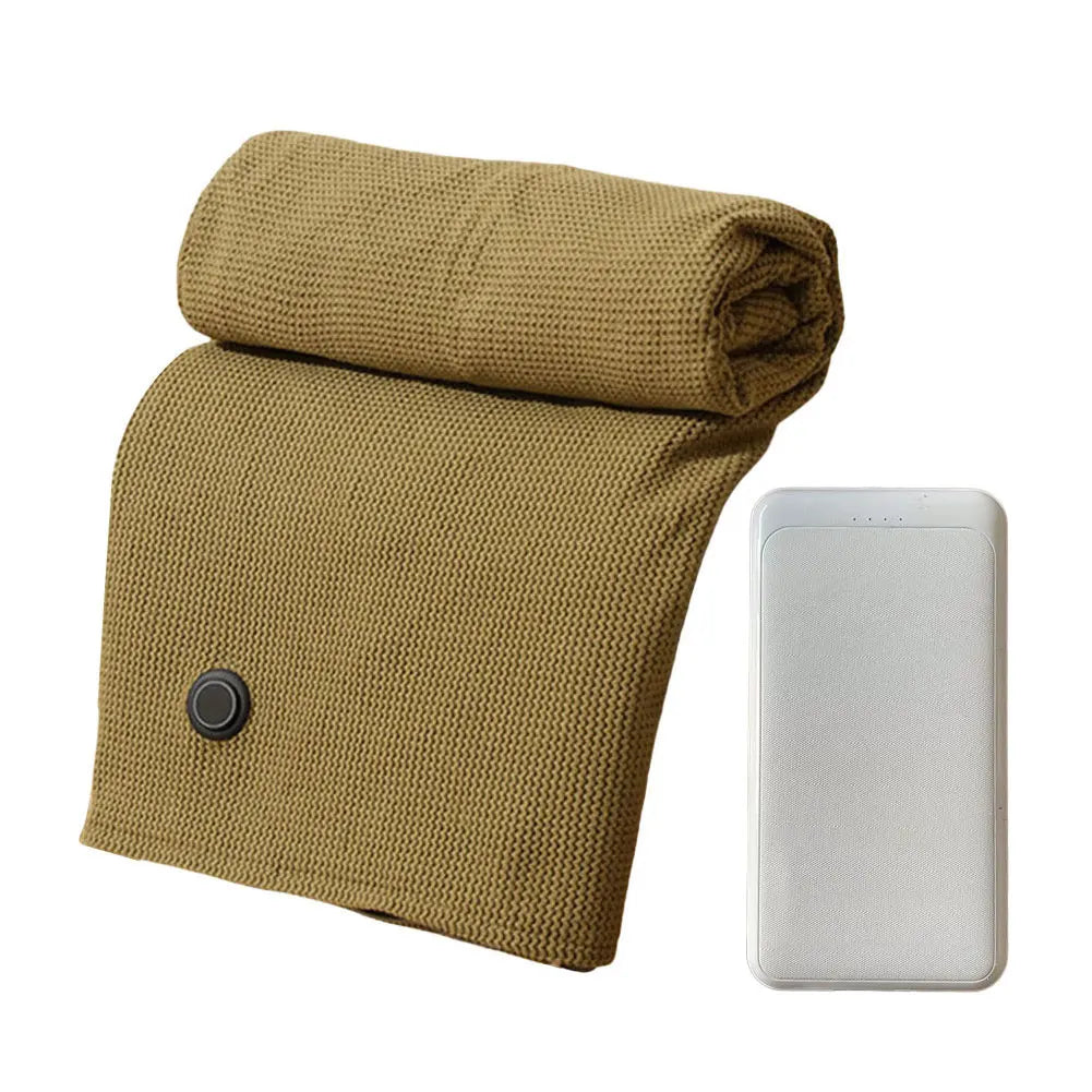 Wearable USB Electric Heated Blanket with 5000Mah Power Bank Heating Electric Blanket Shawl USB Heated Blanket Shawl